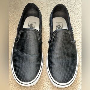 Black Slip-On Vans Shoes